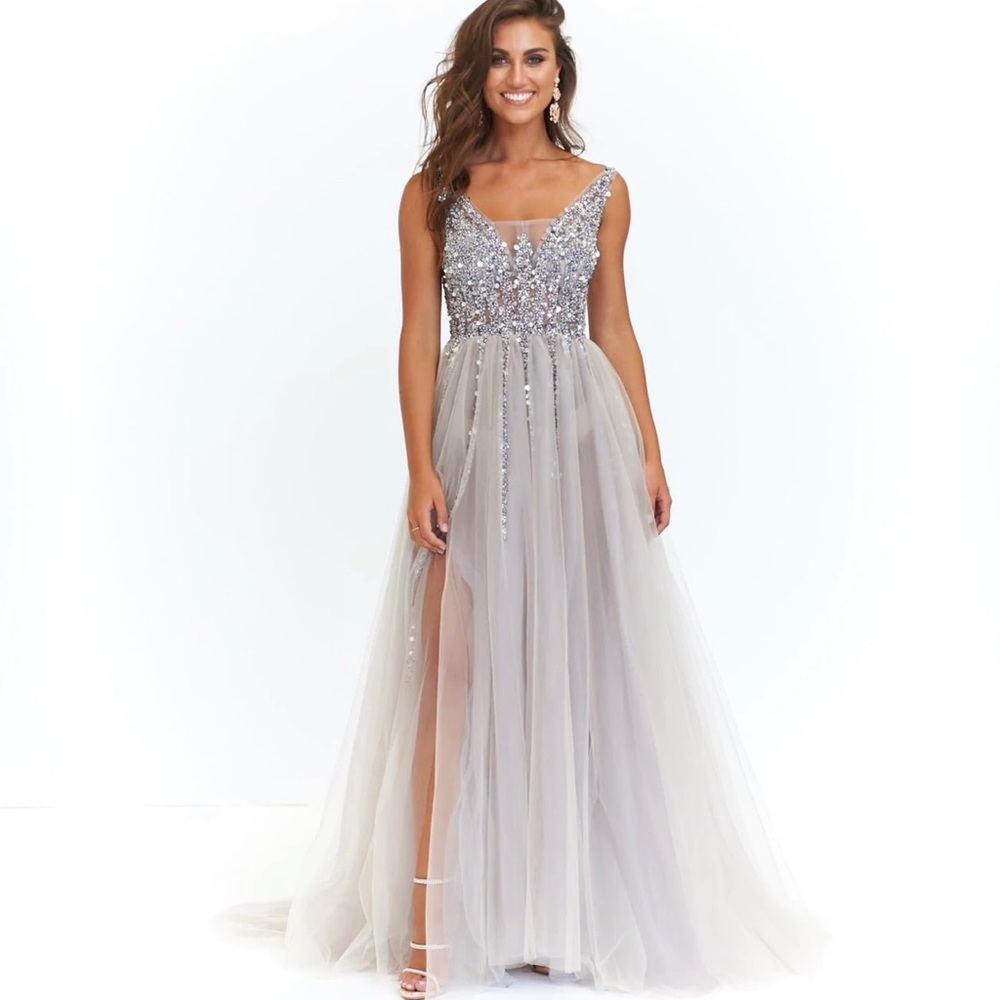 Silver A&N Princessa Tulle Gown